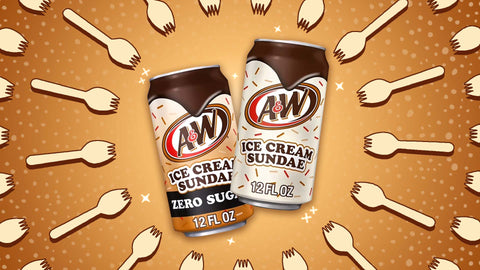 A&W Root Beer Ice Cream Sundae