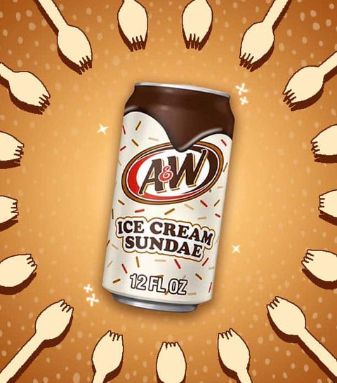 A&W Root Beer Ice Cream Sundae