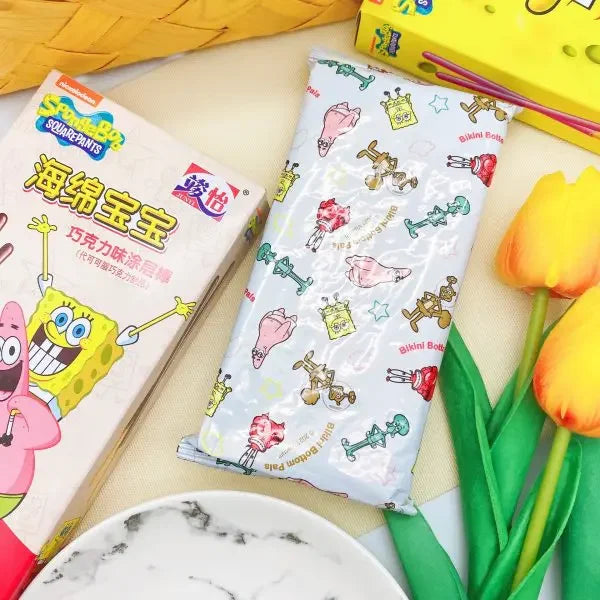 Junyi SpongeBob Strawberry and Milk Coated Sticks