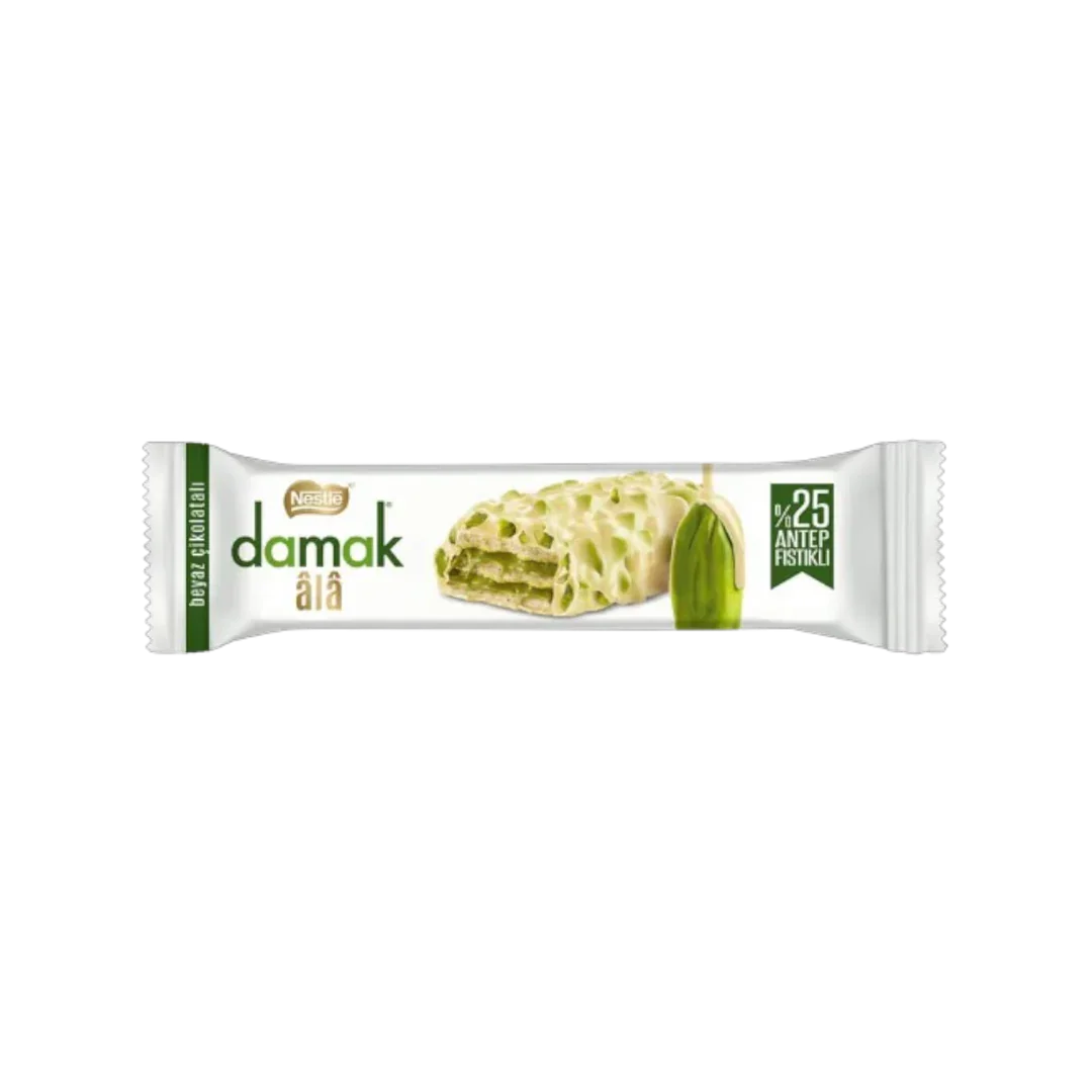 Nestle Damak Ala Wafer White Chocolate with Pistachio