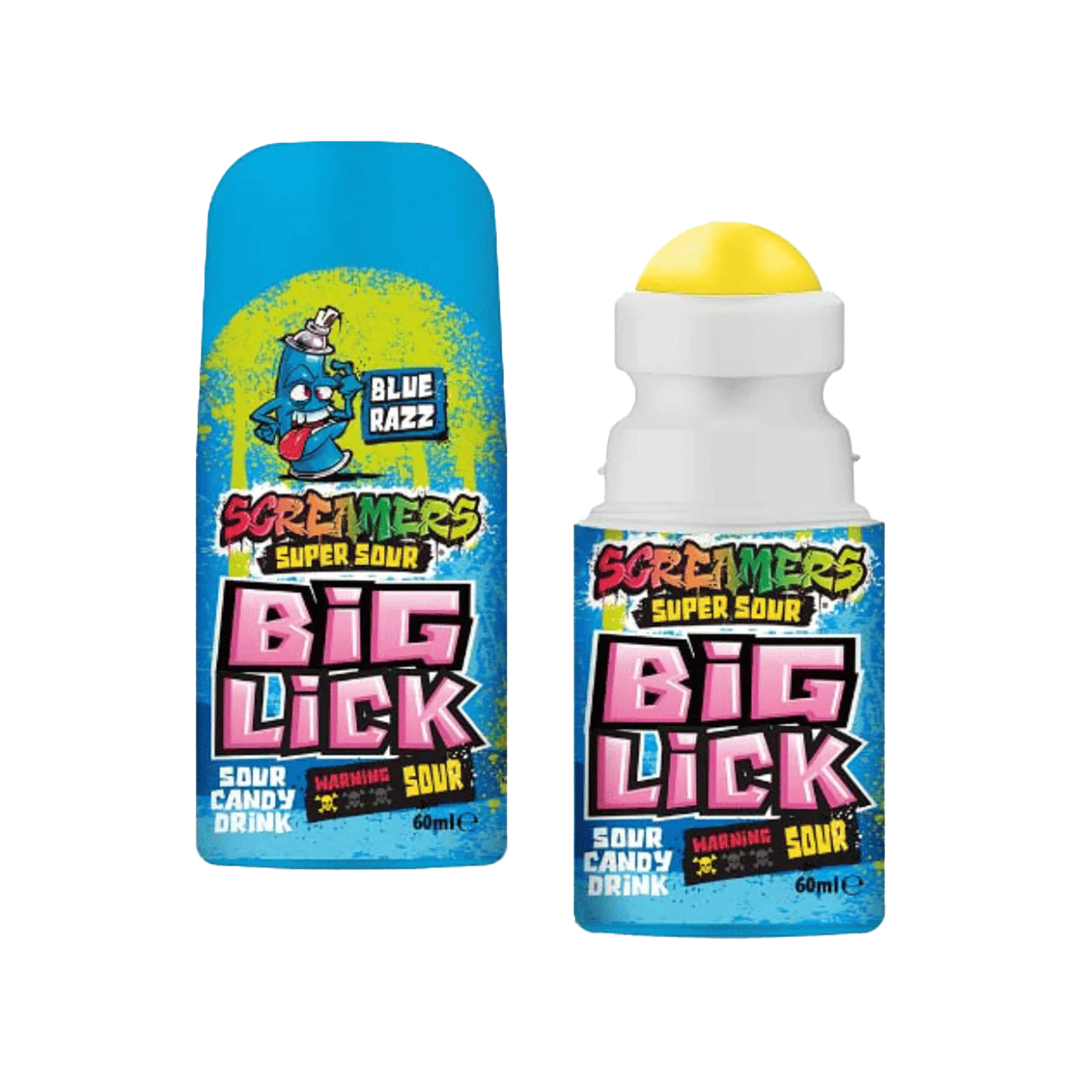 Zed Candy Screamers Super Sour Big Lick Blue Razz