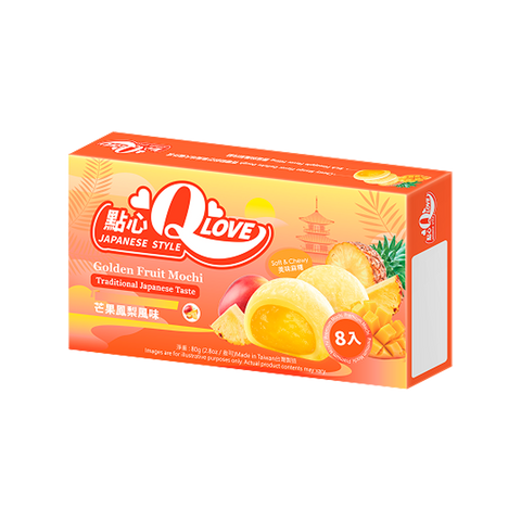 QLove Mochi Golden Fruit Premium Filling