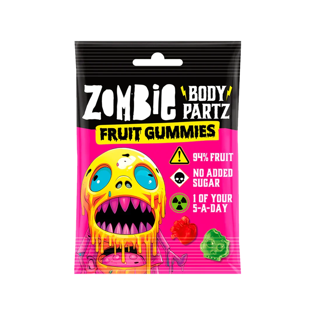 Zombie Body Partz Fruit Gummies 94% Fruta