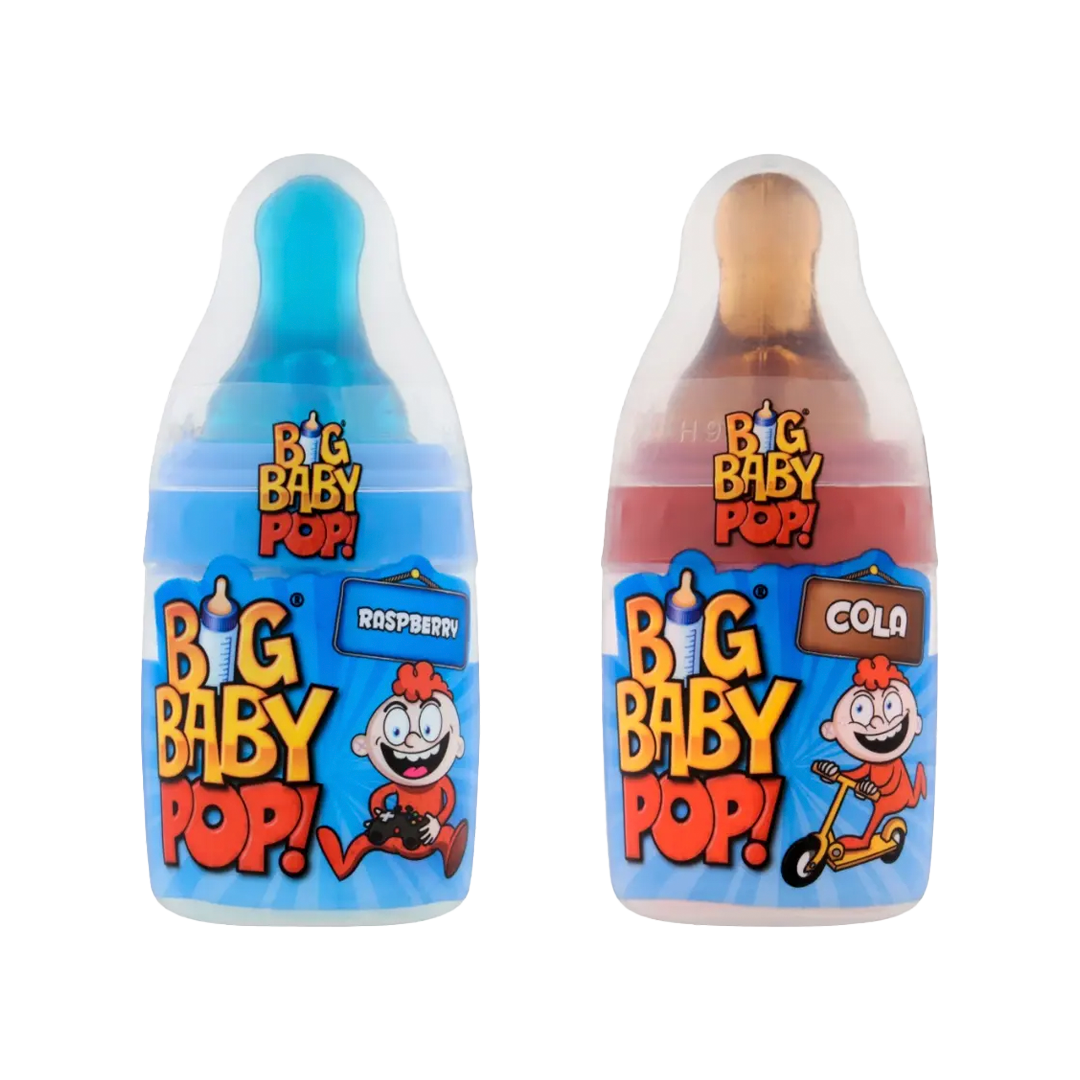 Bazooka Big Baby Pop! Raspberry and Cola (1 Unid. Sortido)