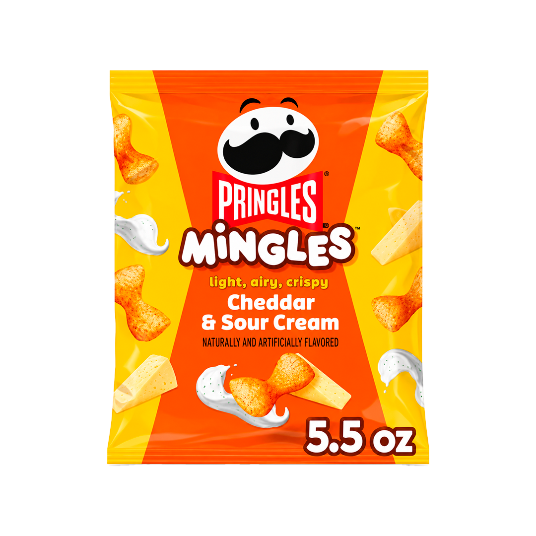 Pringles Mingles Cheddar And Sour Cream Big, snack importado