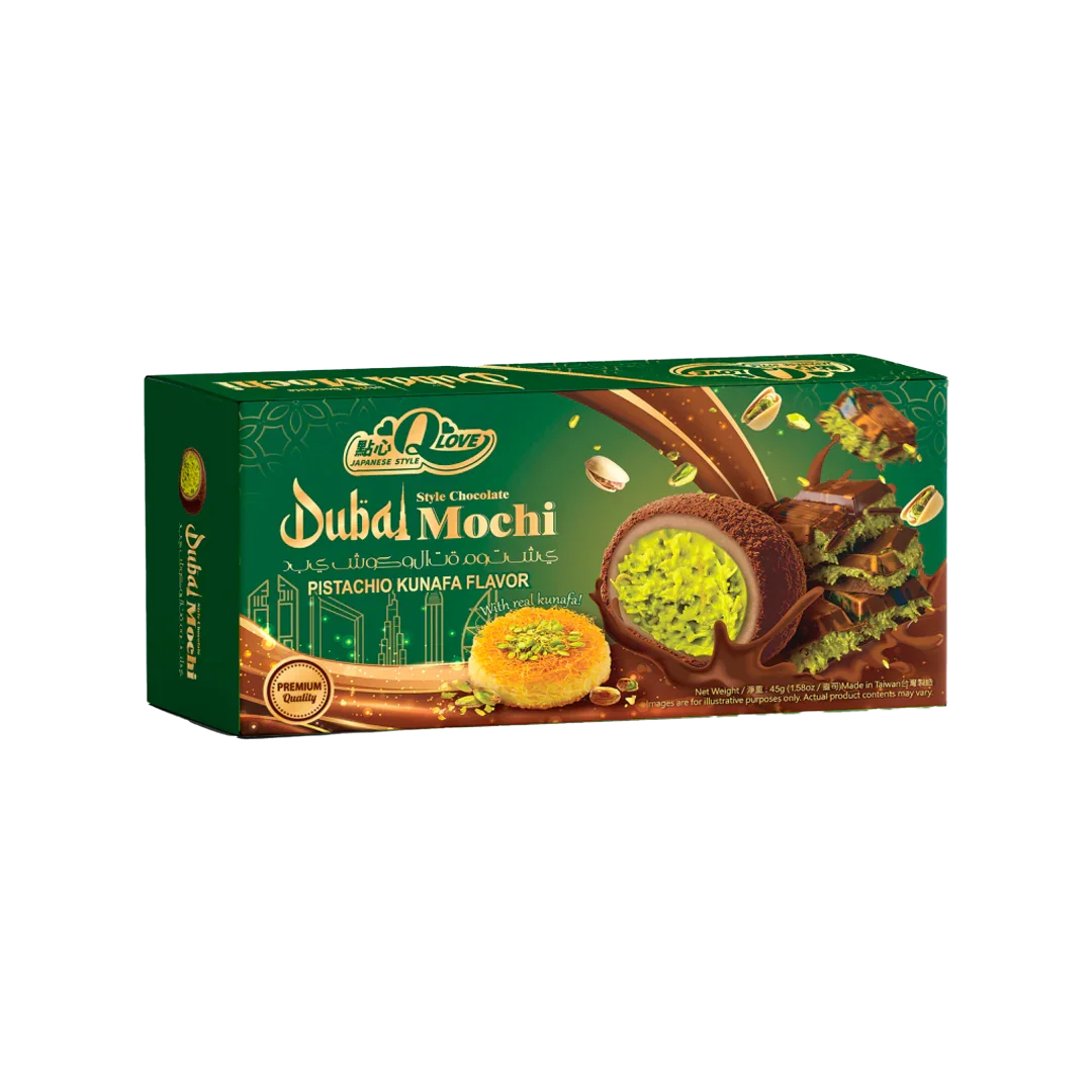 QLove Mochi Dubai Chocolate and Pistachio Kunafa Deluxe