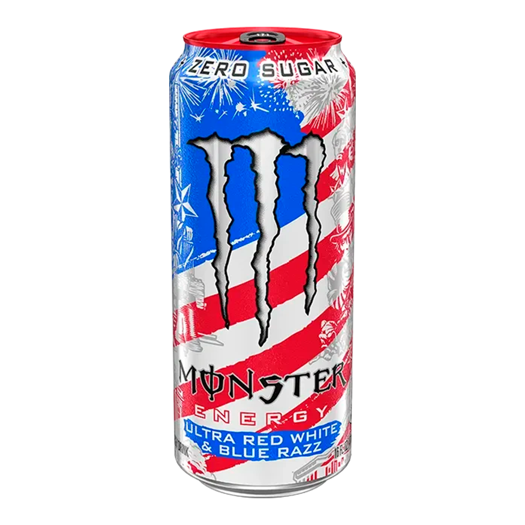 Monster Energy Ultra Red White Blue Razz