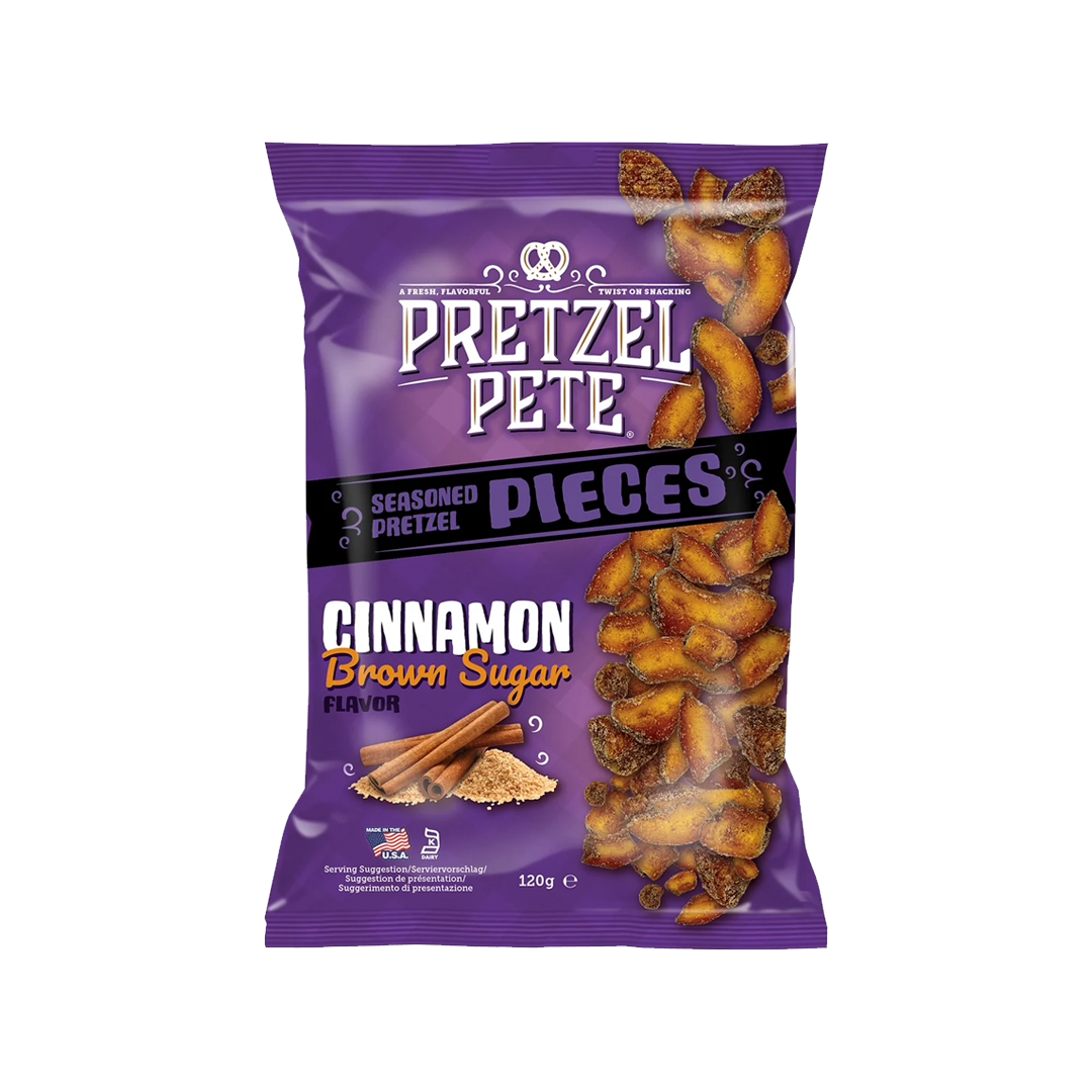 Pretzel Pete Pieces Cinnamon Brown Sugar