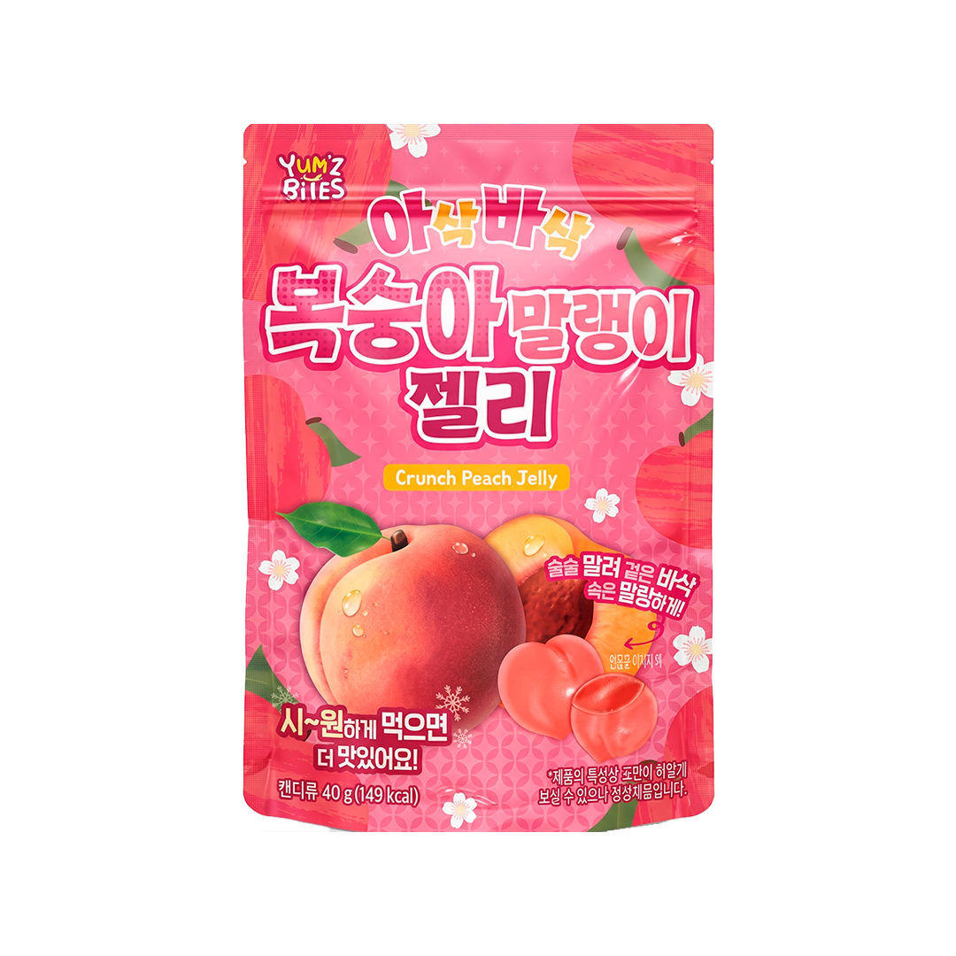 Yum'z Bites Crunch Peach Jelly