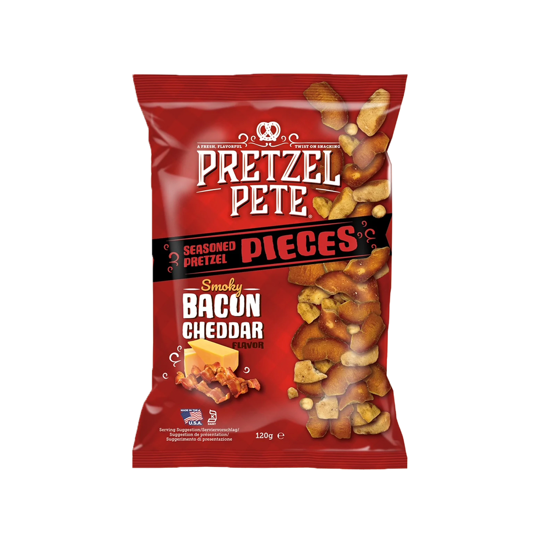 Pretzel Pete Pieces Smokey Bacon Cheddar Big