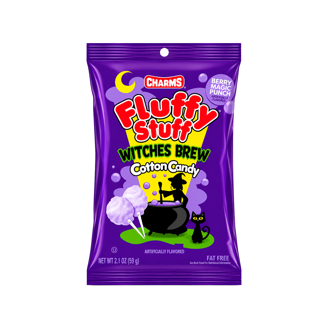 Fluffy Stuff Witches Brew Cotton Candy, doces importados