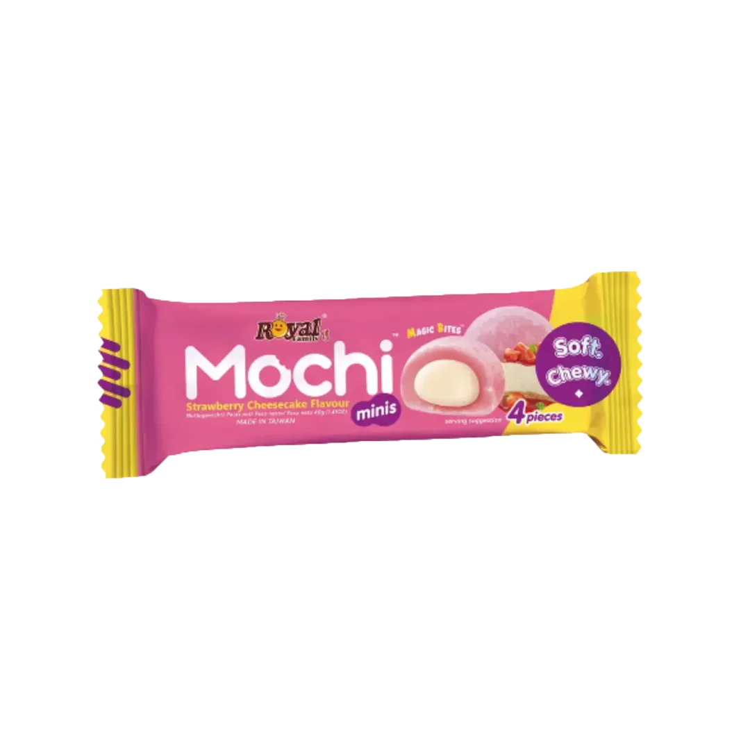Royal Family Mini Strawberry Cheesecake Mochi