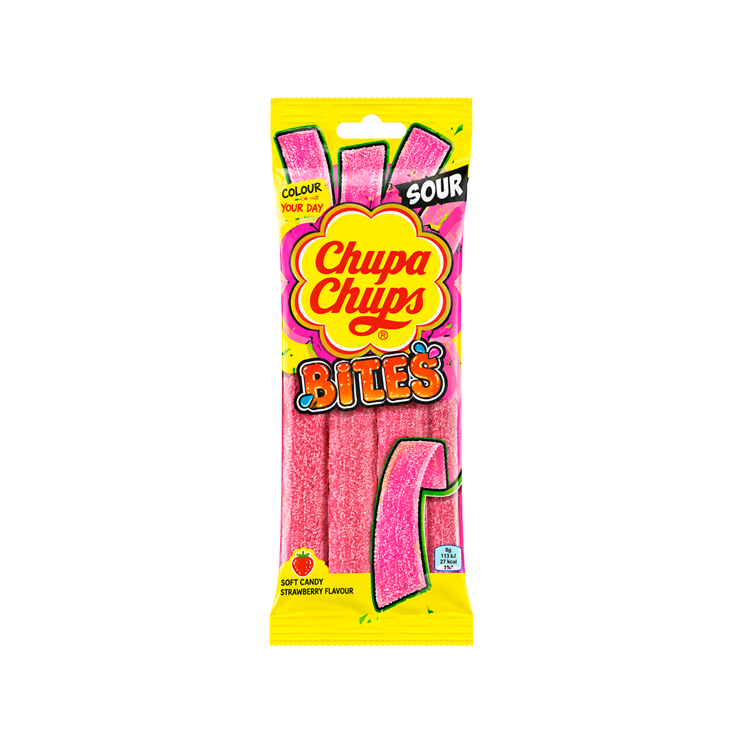 Chupa Chups Sour Belts Strawberry