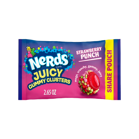 Nerds Juiced Gummy Clusters Strawberry Punch