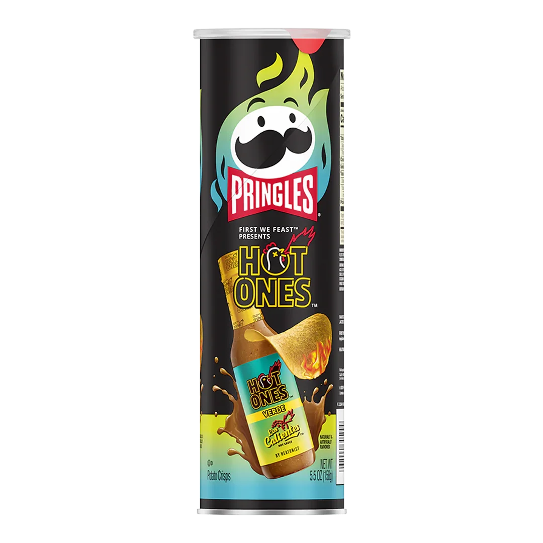 Pringles Hot Ones Los Calientes Verde (Edição Especial)