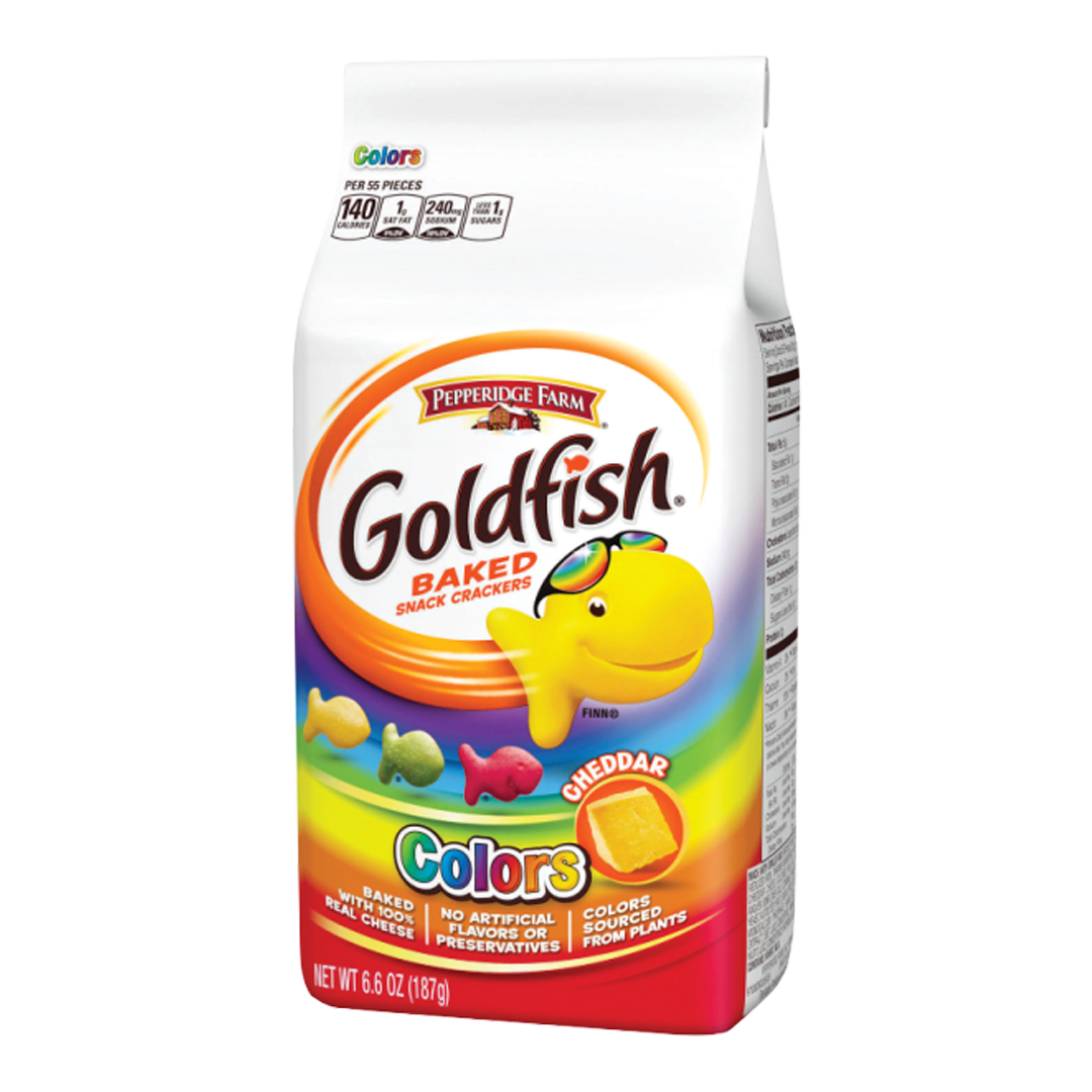 Goldfish Crackers Colors Cheddar Big