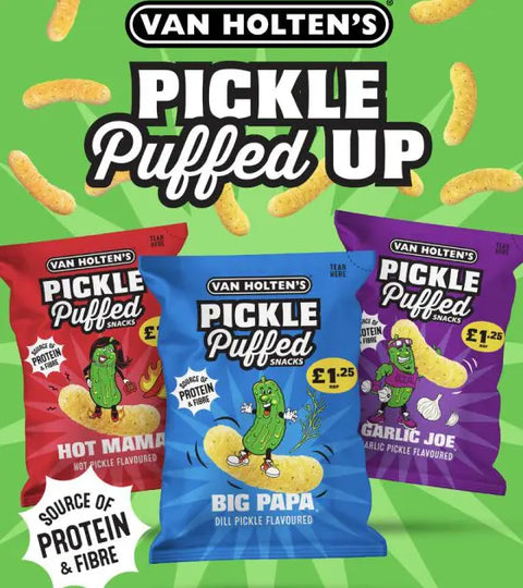 Van Holten's Pickle Puffed Snacks Garlic Joe