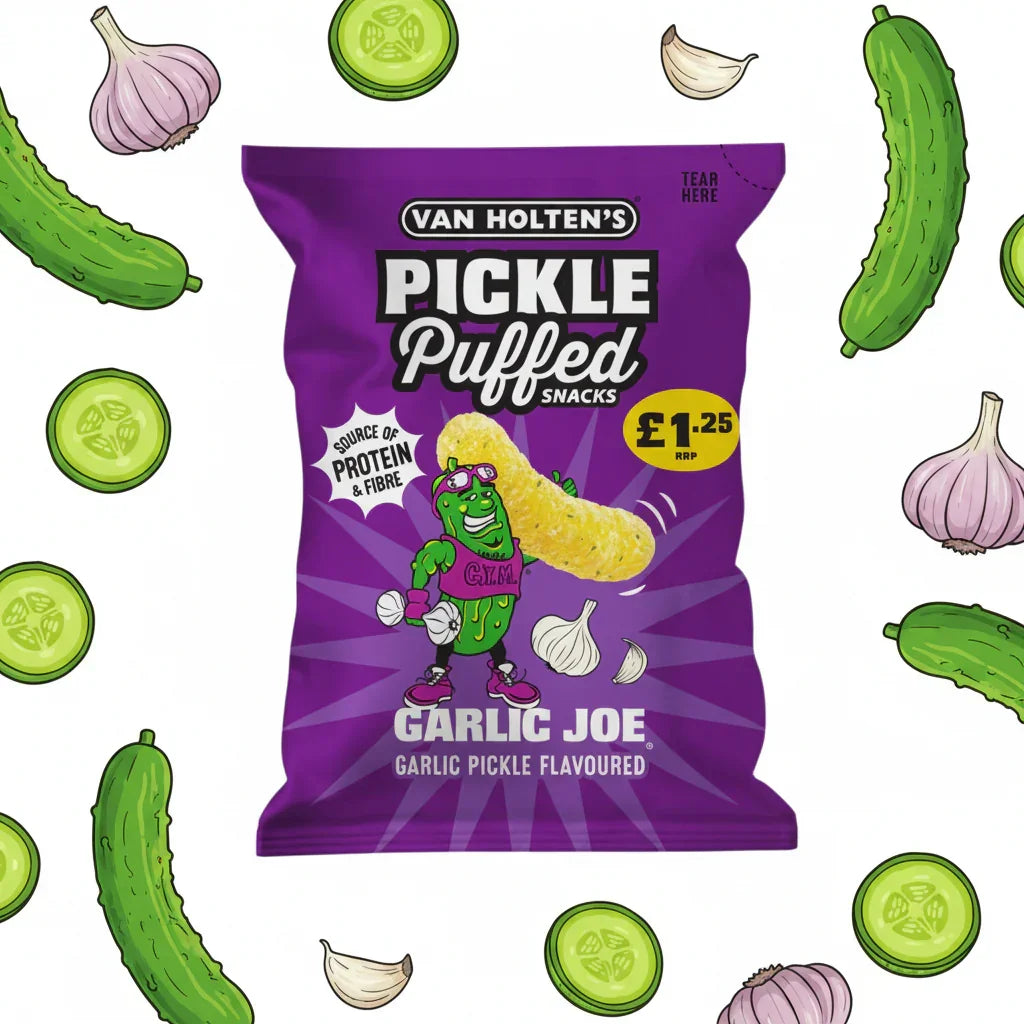 Van Holten's Pickle Puffed Snacks Garlic Joe