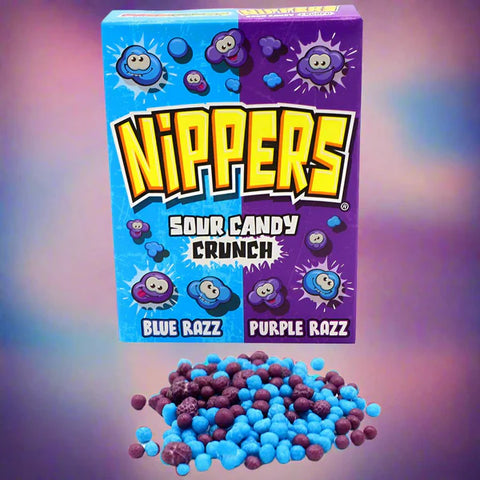 Zed Candy Nippers Sour Candy Crunch Blue Razz and Purple Razz