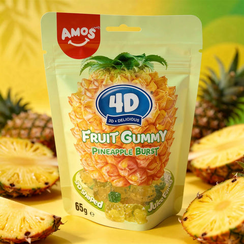 Amos Gummy 4D Pineapple