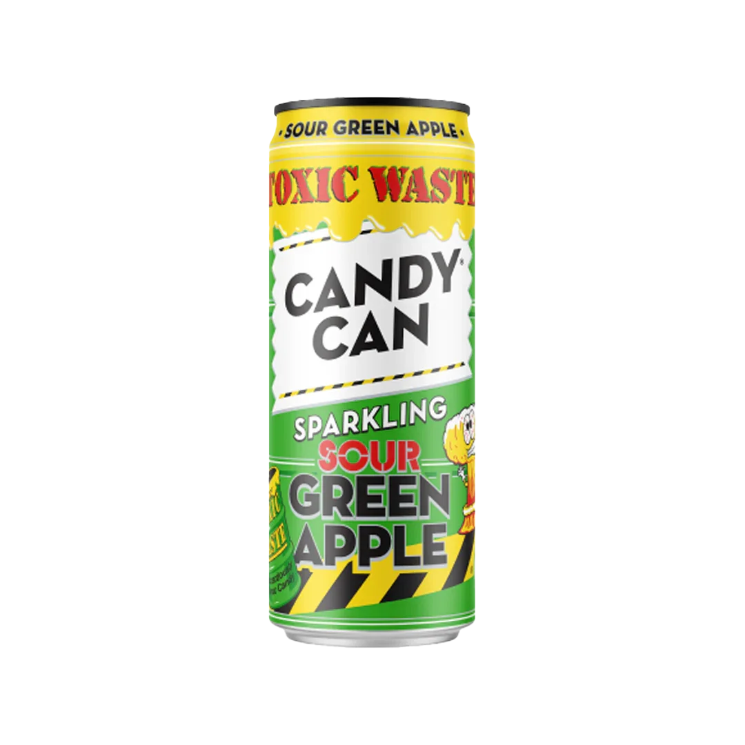 Candy Can Toxic Waste Sour Apple