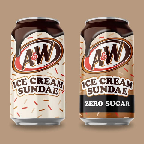 A&W Root Beer Ice Cream Sundae