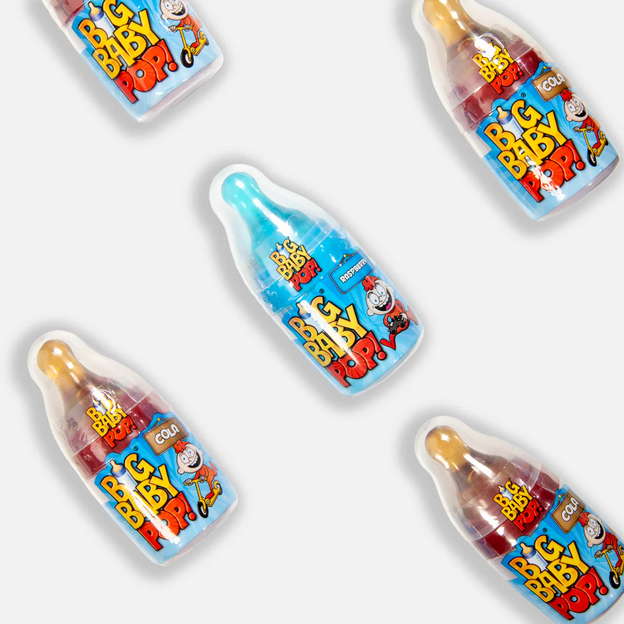 Bazooka Big Baby Pop! Raspberry and Cola (1 Unid. Sortido)