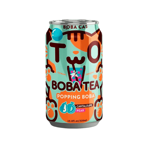 Boba Cat Popping Boba Bubble Tea (Cantaloupe Pear) - FragFuel