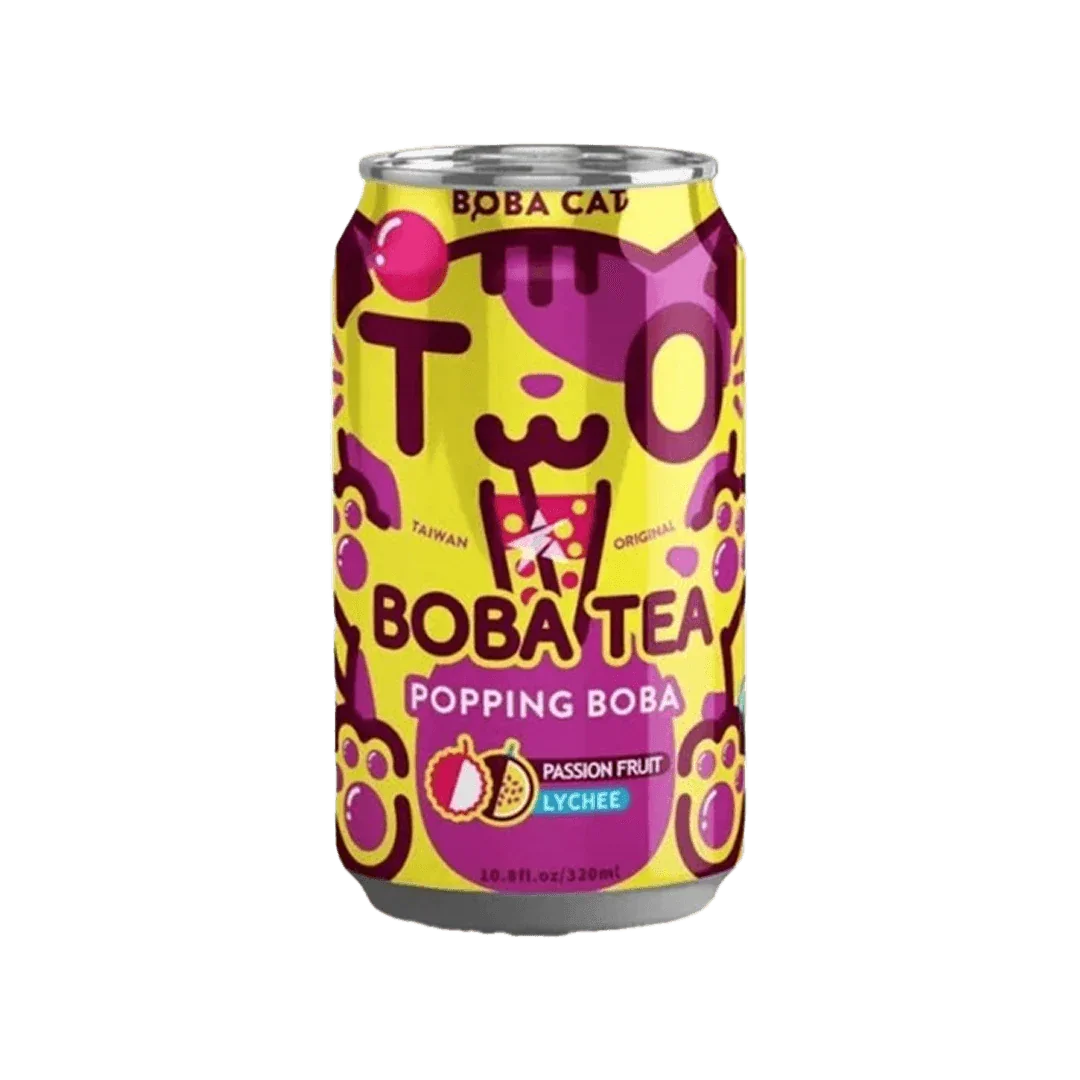 Boba Cat Popping Boba Bubble Tea (PassionFruit Lychee) - FragFuel