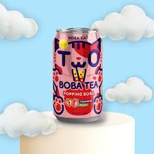 Boba Cat Popping Boba Bubble Tea (Strawberry Peach) - FragFuel
