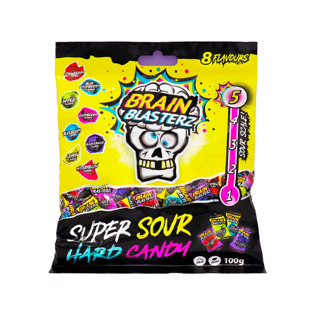 Brain Blasterz Hard Candy Super Sour - FragFuel