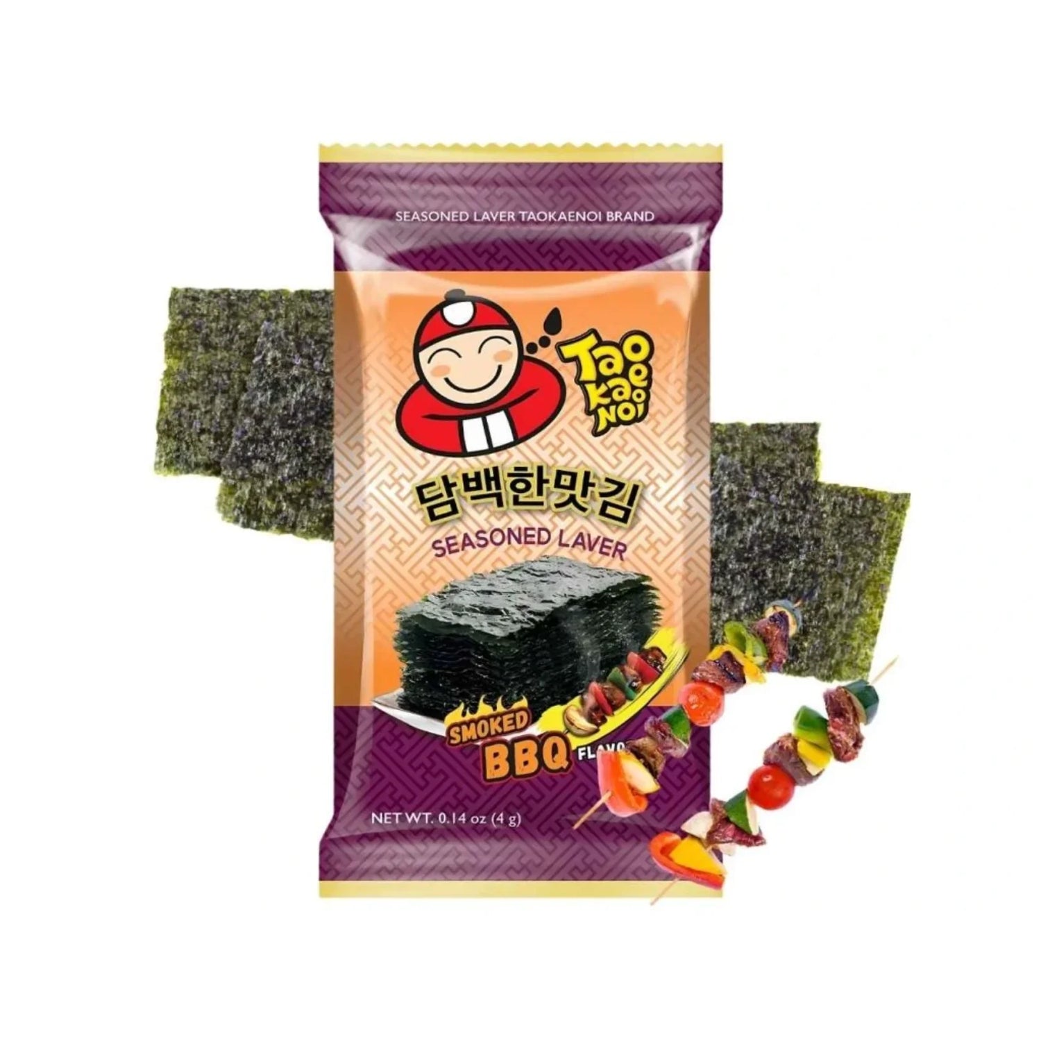 Tao Kae Noi Laver Smoked BBQ Seaweed