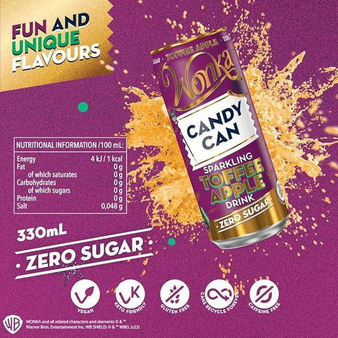Candy Can Sparkling Toffee Apple Drink - FragFuel