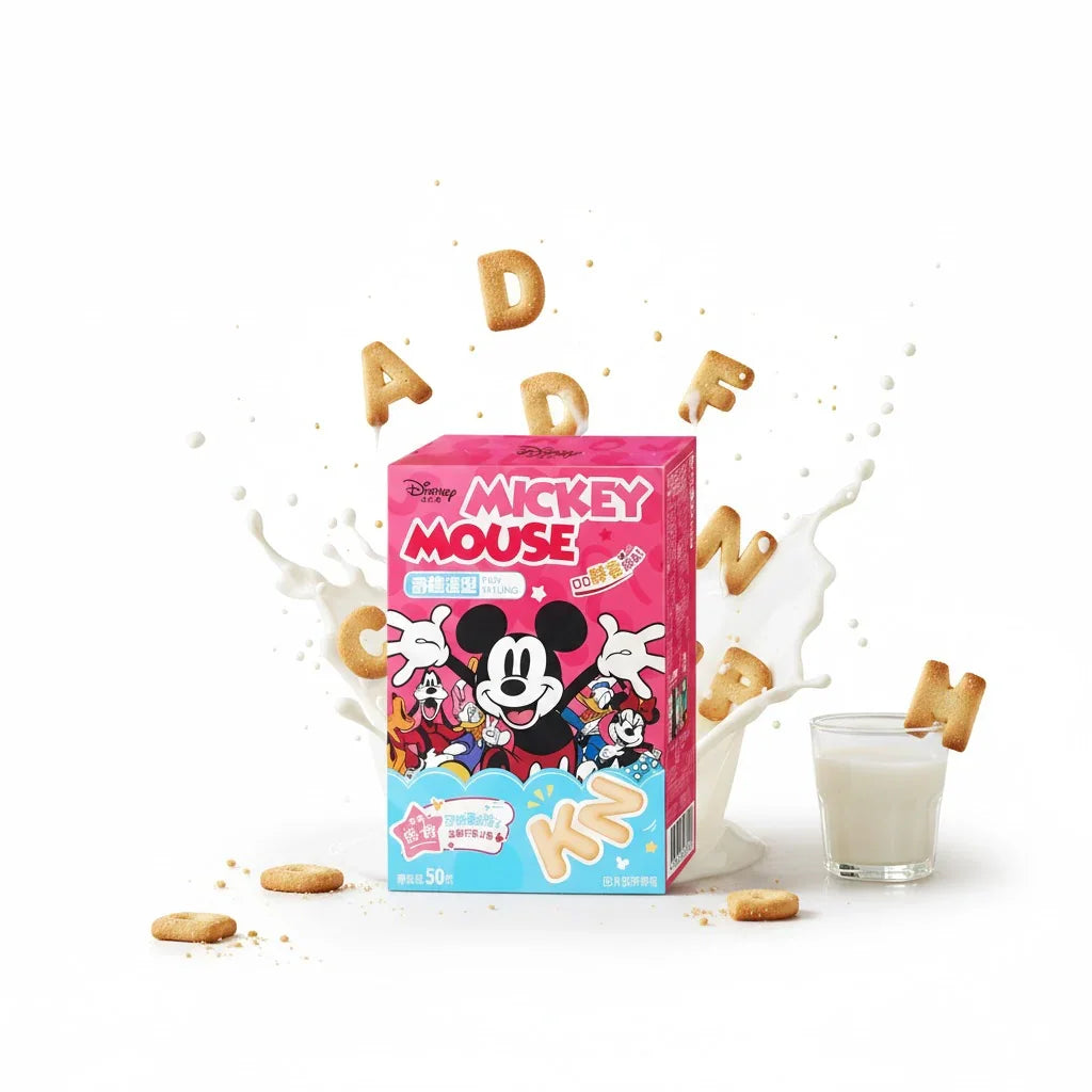 Mickey Milk Letters Cookies
