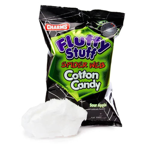Charms Fluffy Stuff Spider Web Cotton Candy