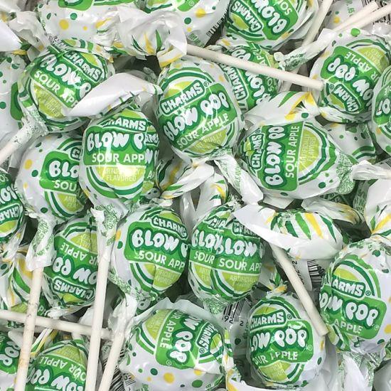 Blow Pops Sour Apple