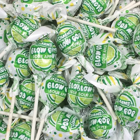 Blow Pops Sour Apple