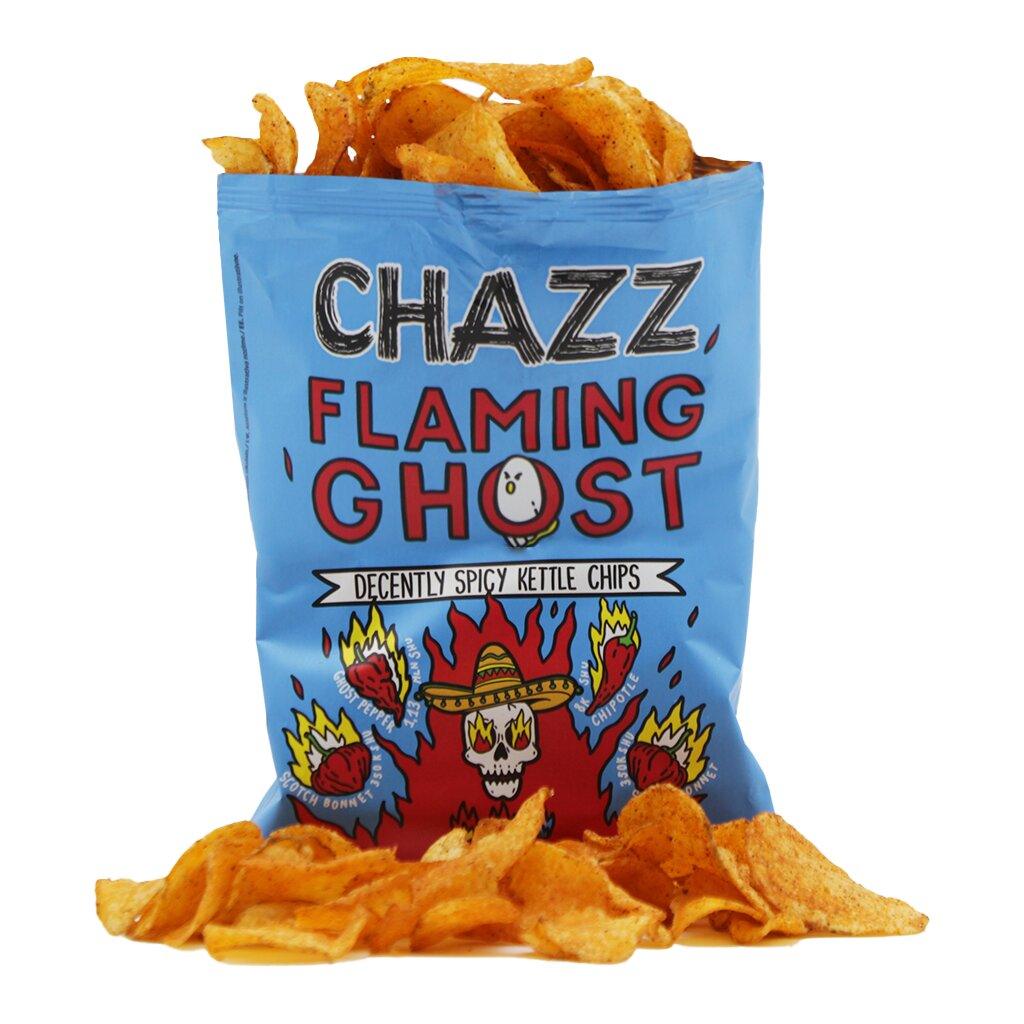 Chazz Chips Flaming Ghost Pepper (Very Hot) - FragFuel