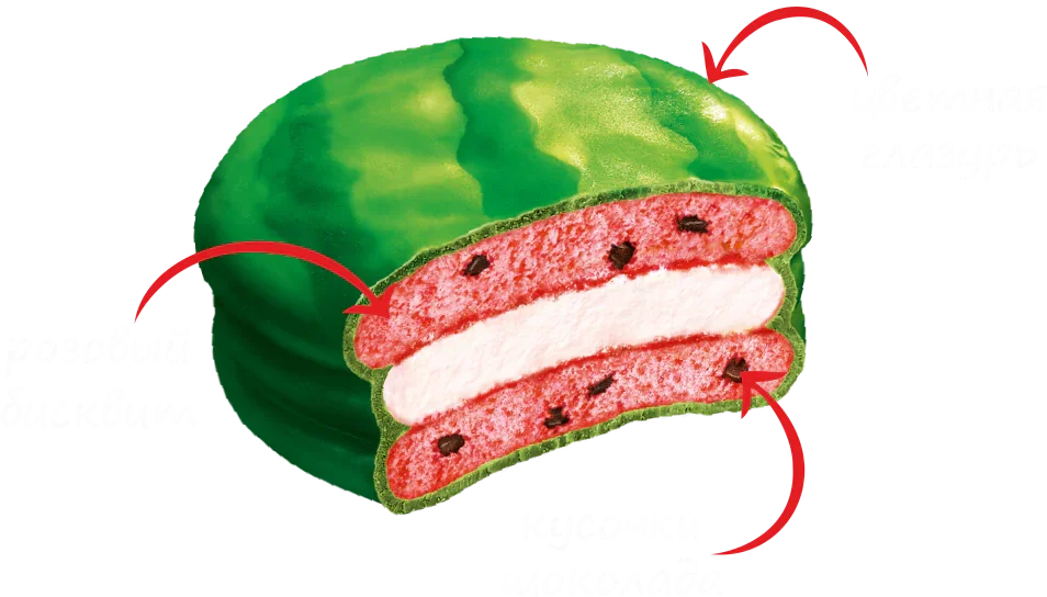 Orion Choco Pie Watermelon (1 Unid.)