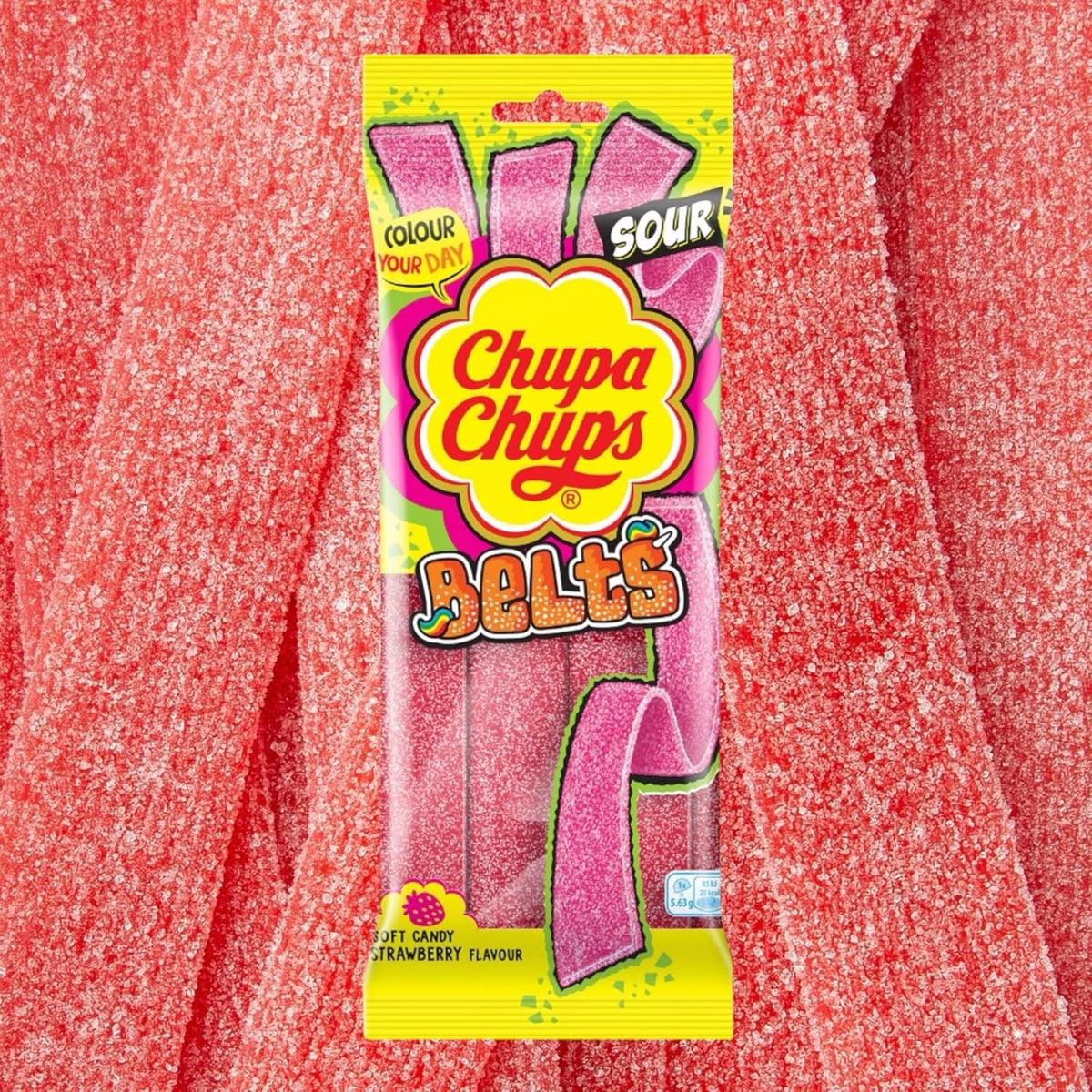 Chupa Chups Sour Belts Strawberry