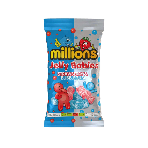 Millions Jelly Babies Strawberry & Bubblegum