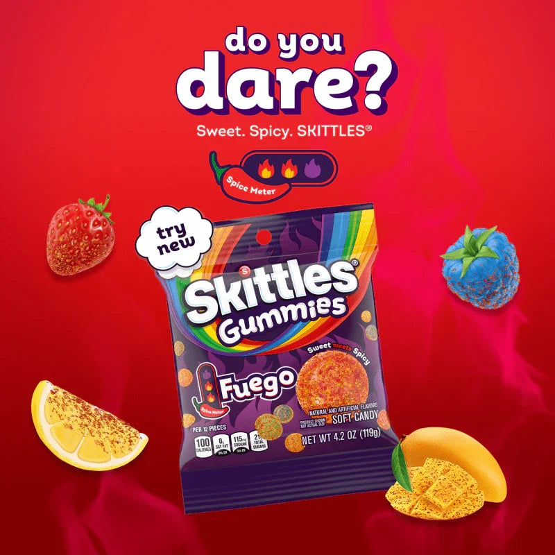 Skittles Gummies Fuego