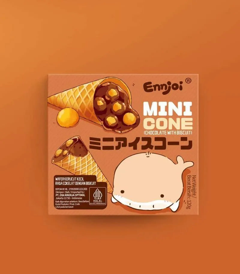 Ennjoi Chocolate Mini Cone Snack