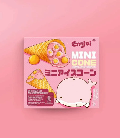 Ennjoi Strawberry Mini Cone Snack
