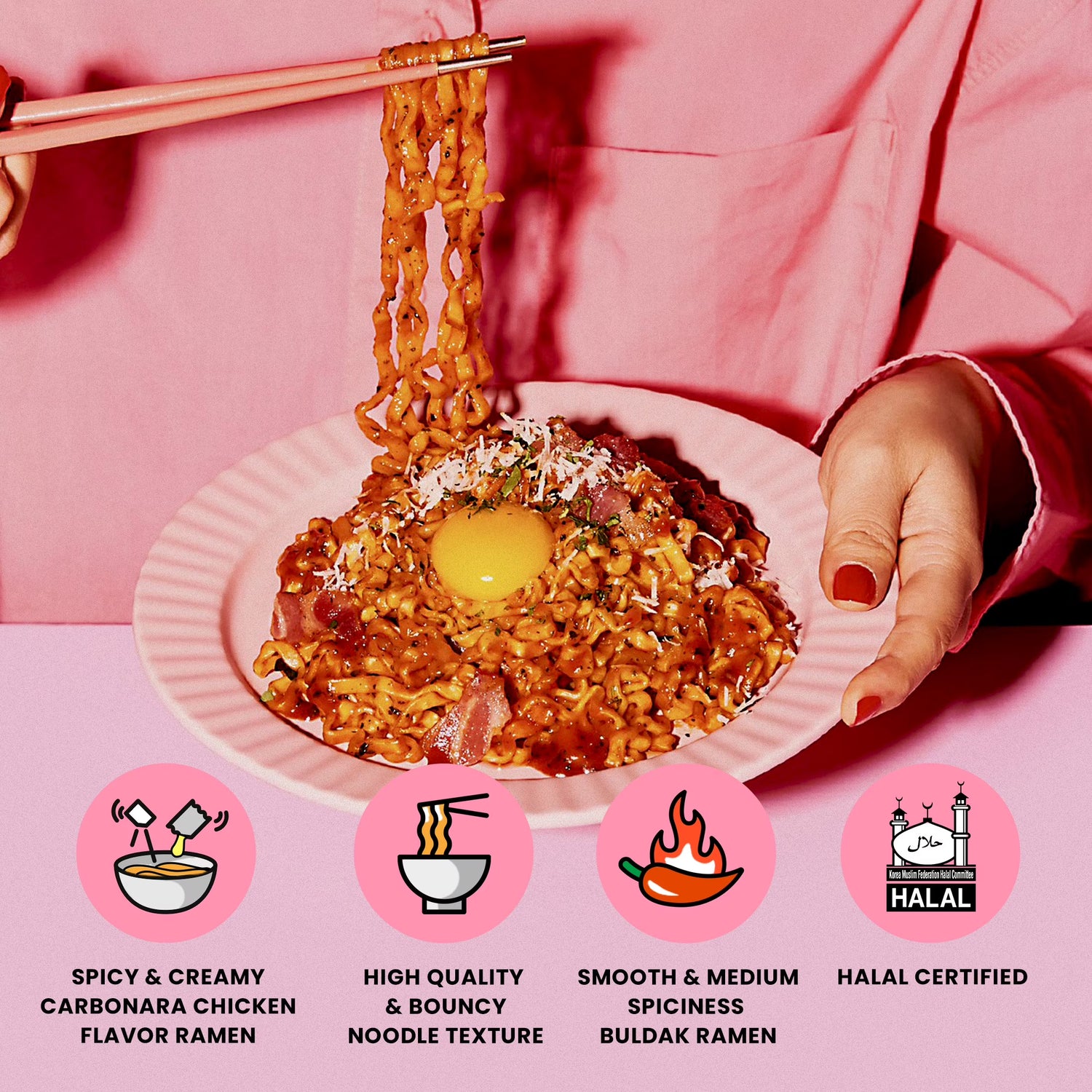 Choi's Ramyeon Carbonara Noodles