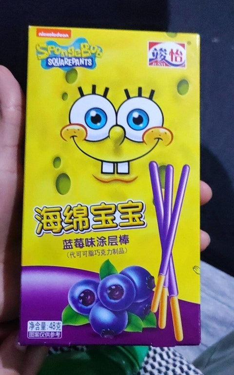 Junyi SpongeBob Blueberry Coated Sticks