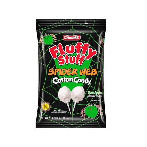 Charms Fluffy Stuff Spider Web Cotton Candy