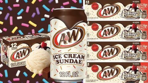 A&W Root Beer Ice Cream Sundae