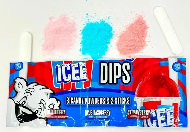 Icee Dips 3 Candy Powders e 2 Sticks - FragFuel