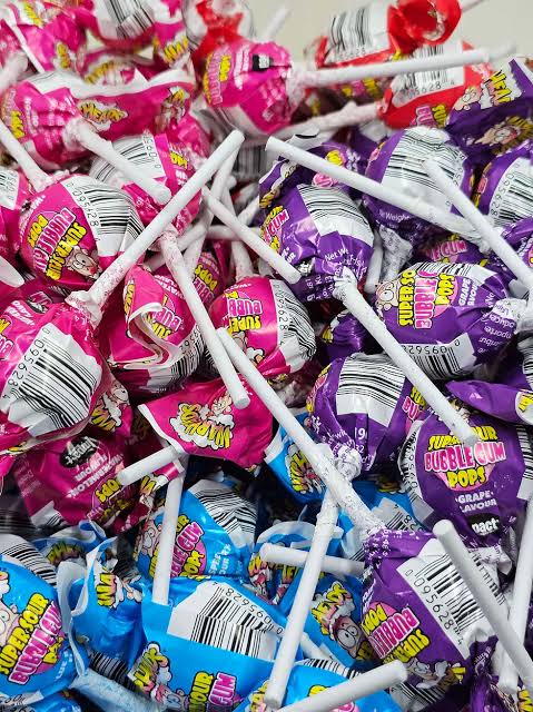 Warheads Super Sour Bubble Gum Pops Assorted Flavours